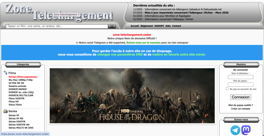Zone Téléchargement 